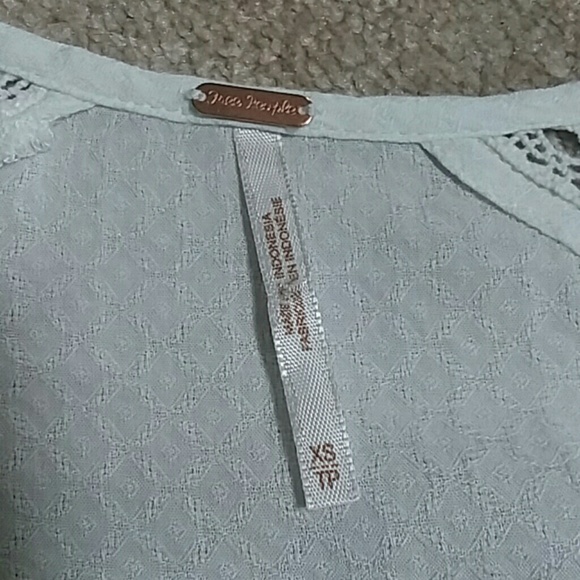 Free People Dream a Little White Tunic Sz XS - Picture 7 of 8